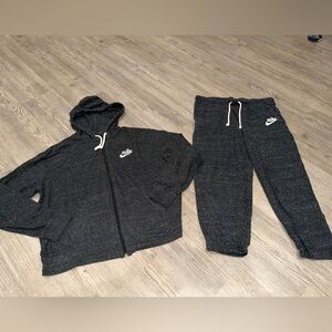 Nike Charcoal jacket/pant set